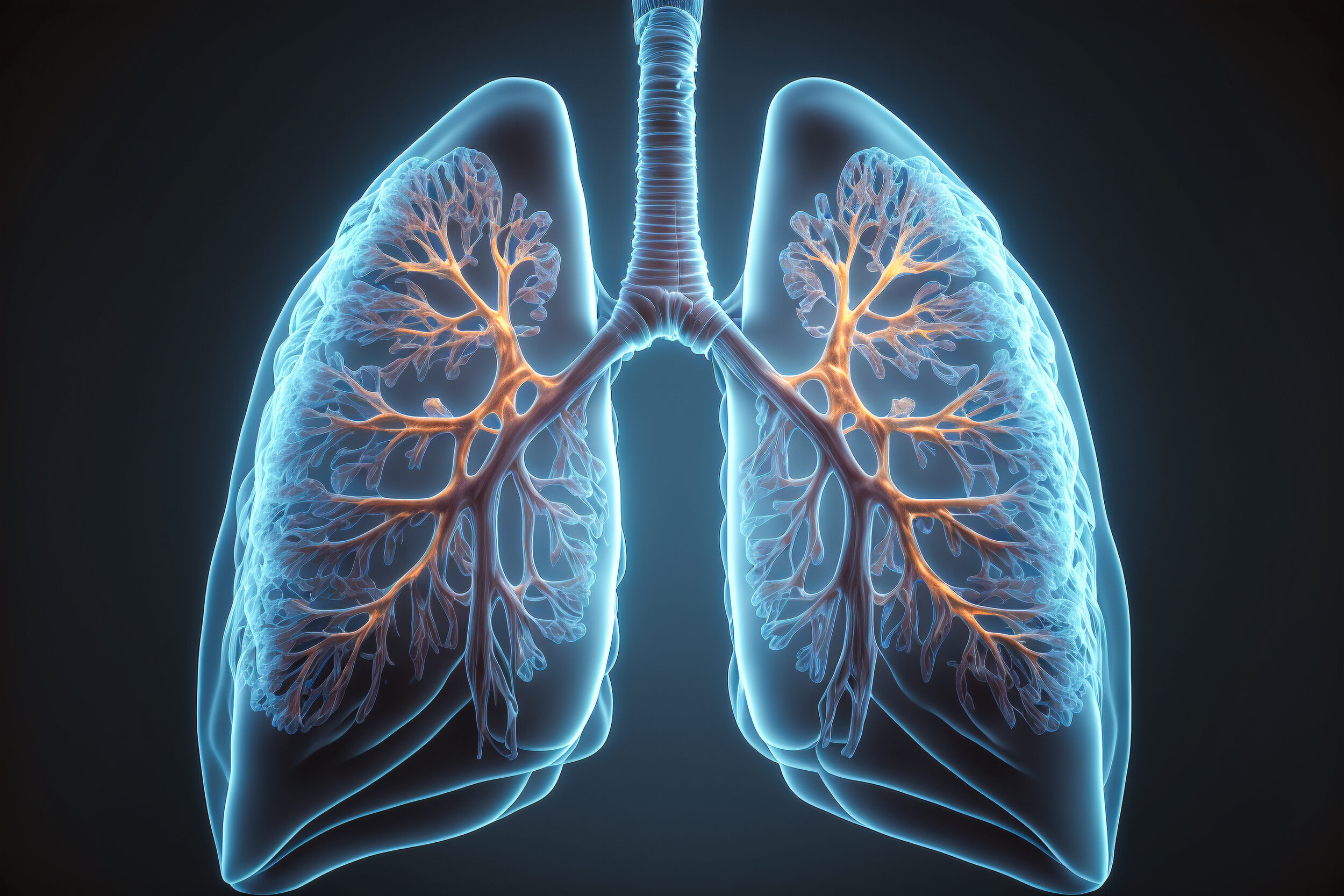 inside lung with chronic obstructive disease